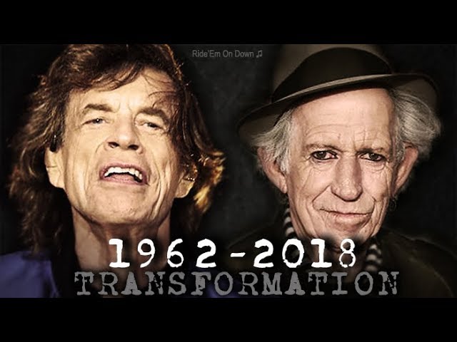 MICK & KEITH Aging Year By Year 1962-2018 - Angel Nene