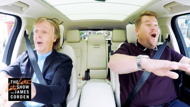 ポール マッカートニーが車の中でトークとカラオケを繰り広げる米tv番組の名物企画 Carpool Karaoke に出演 本編映像公開 Amass