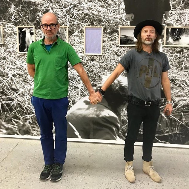 Thom Yorke and Michael Stipe