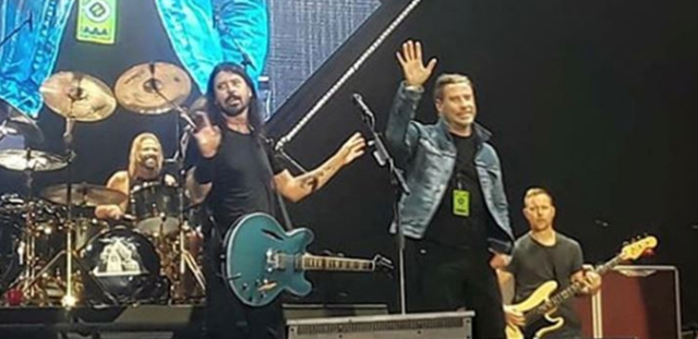 Foo Fighters with John Travolta