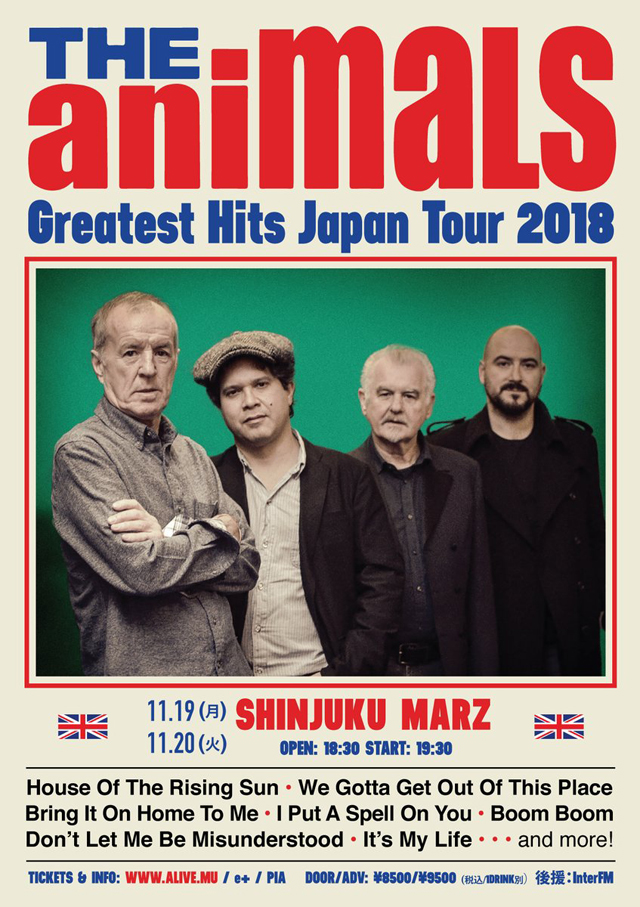 The Animals - Greatest Hits Japan Tour 2018