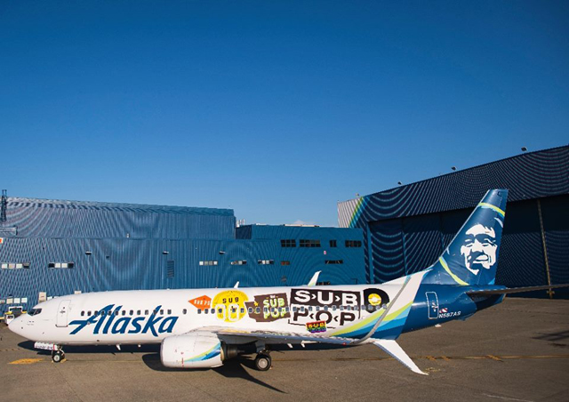 Sub Pop × Alaska Airlines Aeroplane