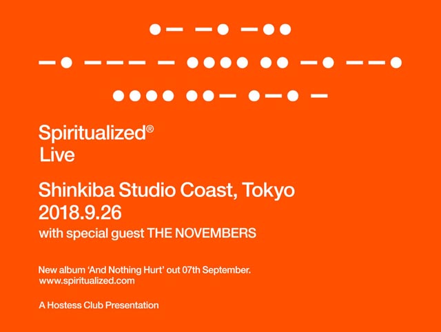 Hostess Club Presents... Spiritualized with special guest THE NOVEMBERS