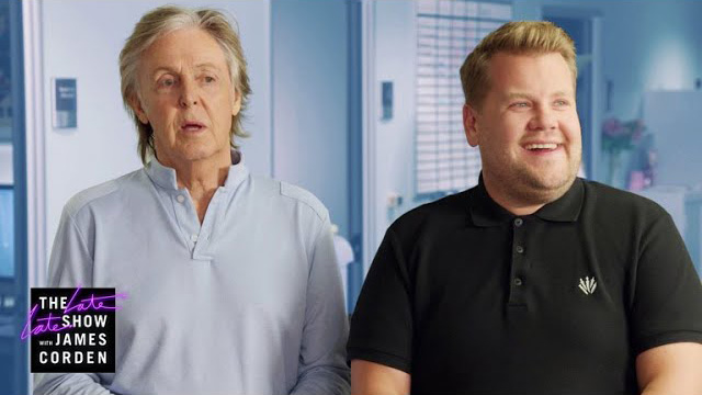 Paul McCartney Visits James Corden's Offices - The Late Late Show with James Corden