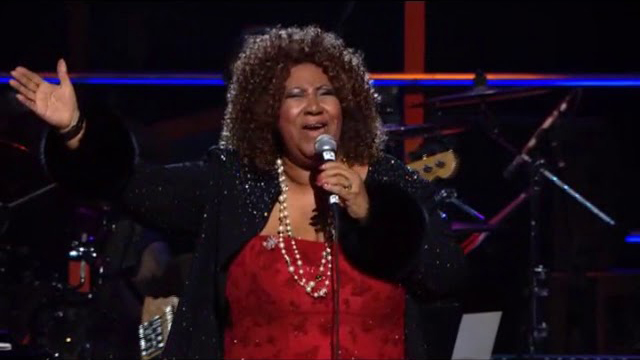 Aretha Franklin - 25th anniversary concert for the Rock & Roll Hall of Fame in 2009.