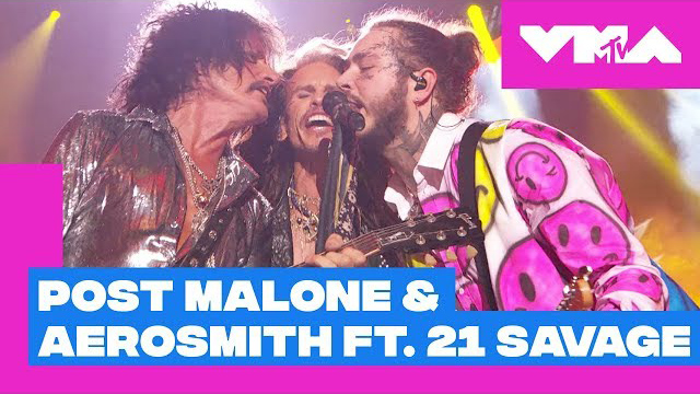 Post Malone & Aerosmith - 2018 VMAs