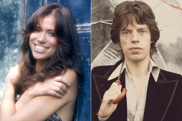 Carly Simon and Mick Jagger - Photo by Ed Caraeff/Getty Images; Michael Putland/Getty Images