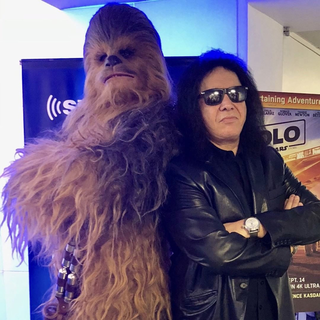 Gene Simmons and Chewbacca