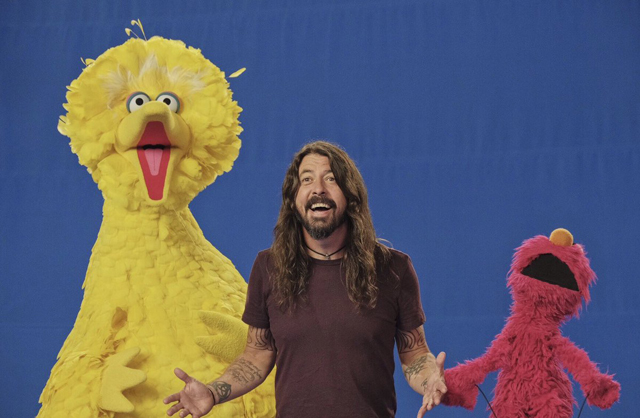 Dave Grohl, Big Bird, Elmo - Sesame Street