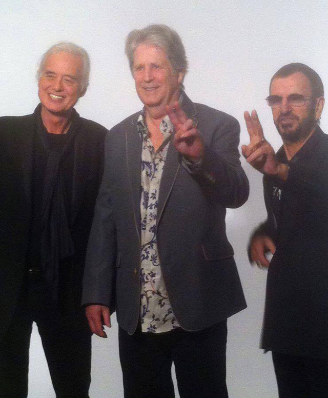 Jimmy Page, Brian Wilson, Ringo Starr