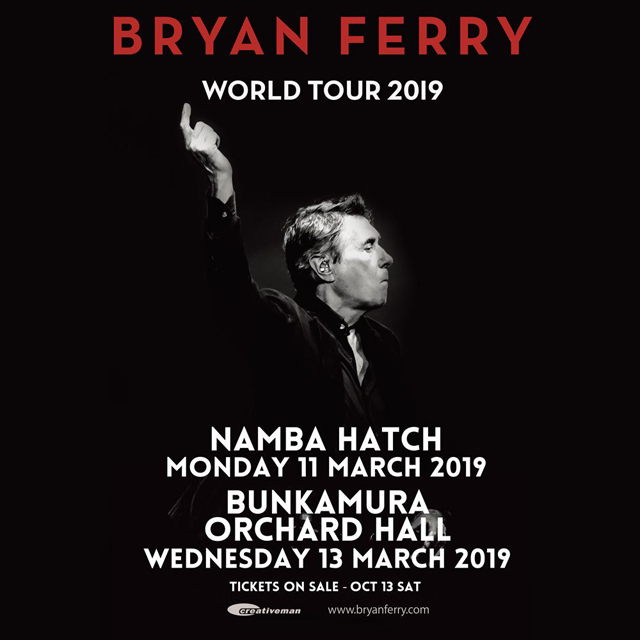 BRYAN FERRY WORLD TOUR 2019