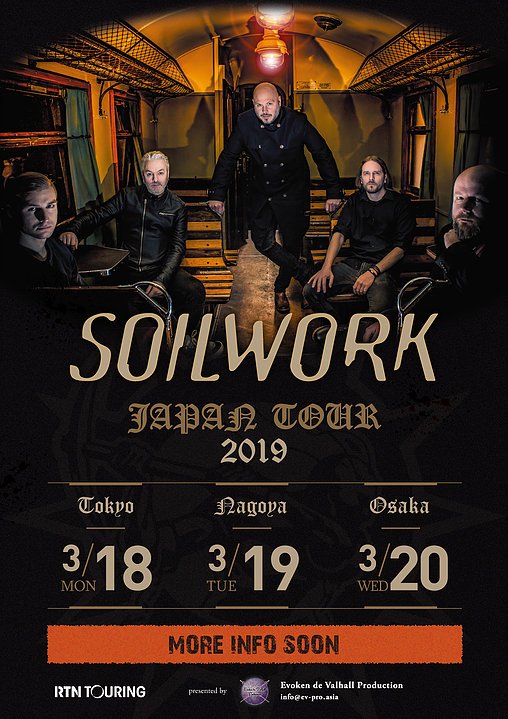 Soilwork Japan Tour 2019
