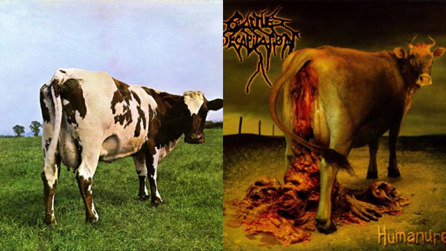 Atom Heart Mother by Pink Floyd (1970) vs. Humanure by Cattle Decapitation (2004)