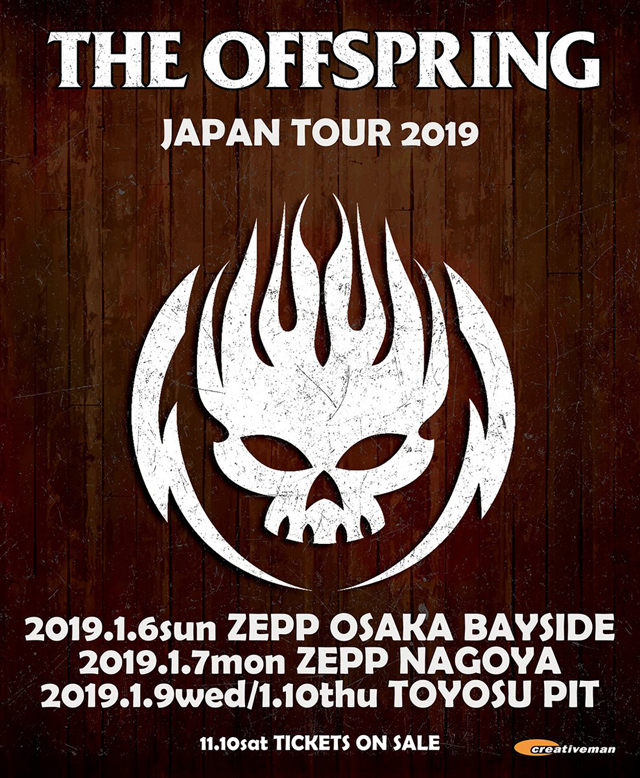 THE OFFSPRING JAPAN TOUR 2019