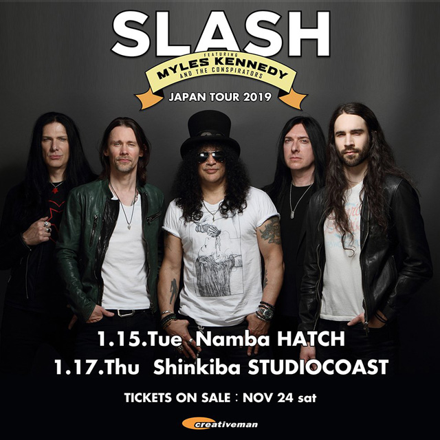 SLASH  Featuring MYLES KENNEDY AND THE CONSPIRATORS JAPAN TOUR 2019