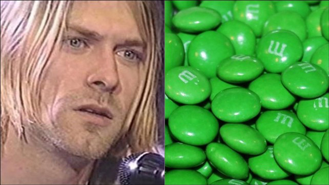 Kurt Cobain and M&M's