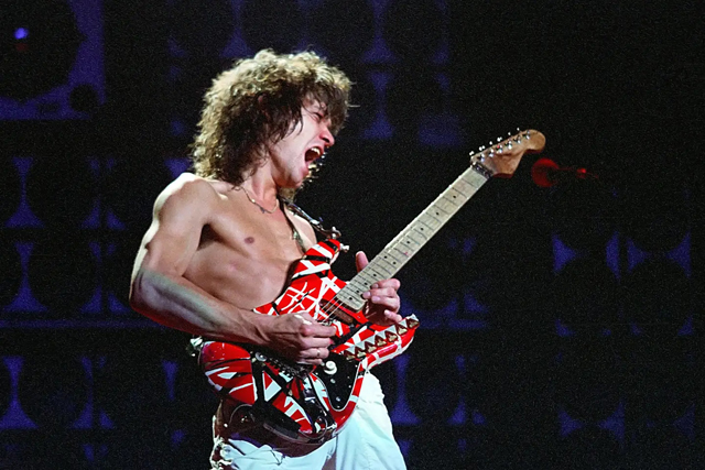 Eddie Van Halen's Frankenstein guitar - Photo by Mediapunch/REX Shutterstock