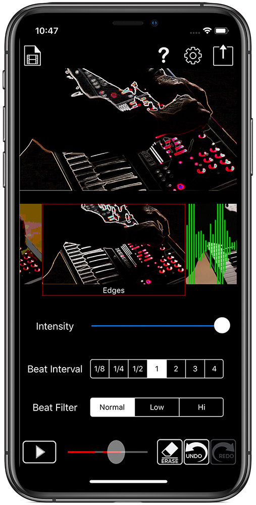 『Beat Sync Maker』操作画面イメージ
