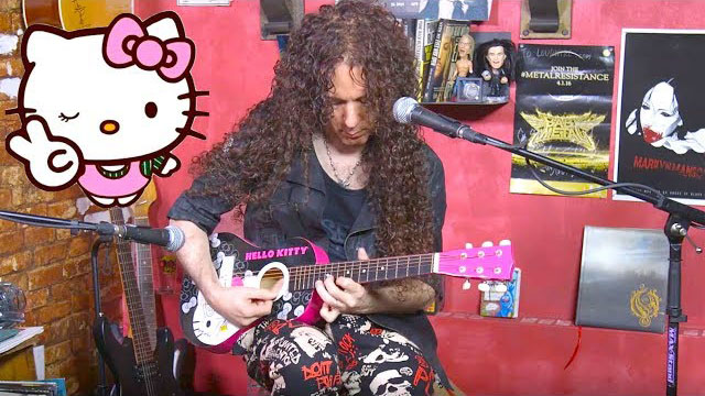Marty Friedman Gets Romantic with Hello Kitty Guitar - Loudwire