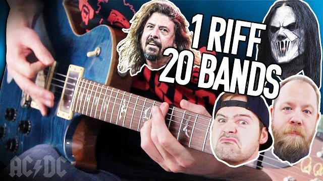 1 Riff 20 Bands - Back In Black! | Pete Cottrell