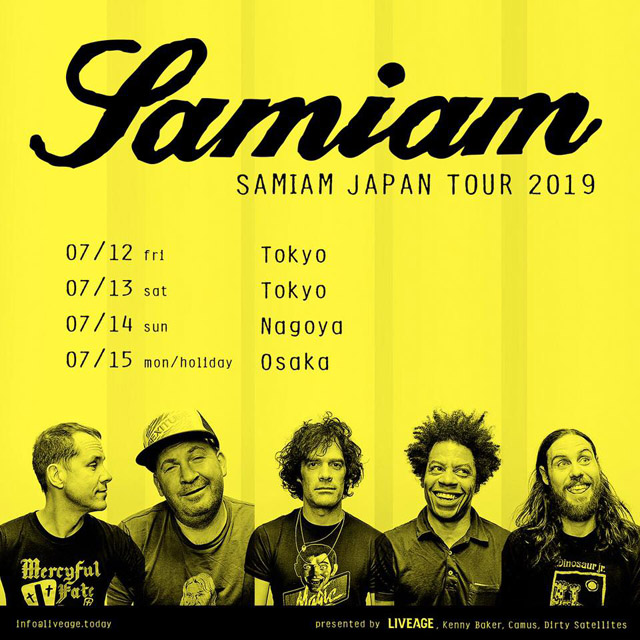 Samiam Japan Tour 2019