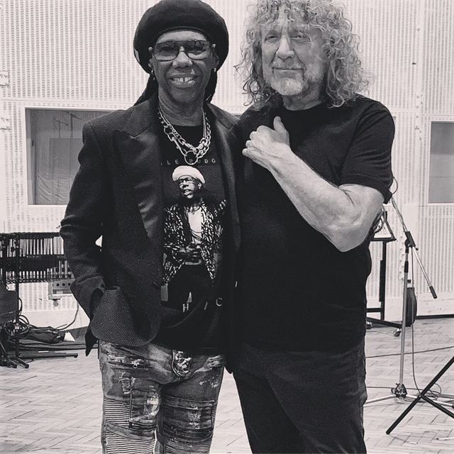 Nile Rodgers and Robert Plant