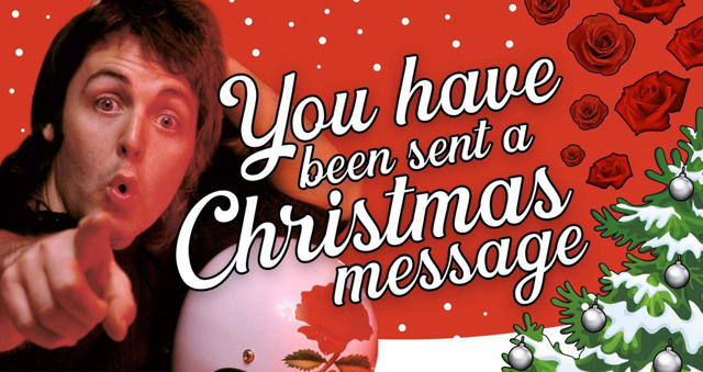 ポール マッカートニー My Love を添えたクリスマス メッセージを送れるeカード作成サイト開設 Amass