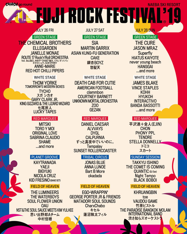 FUJI ROCK FESTIVAL’19