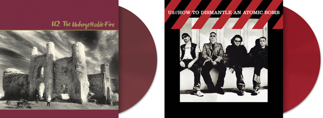 U2 Colored Vinyl Reissues 'The Unforgettable Fire' & 'How To Dismantle An Atomic Bomb'