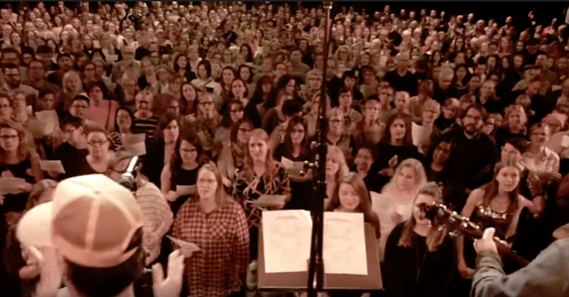 Choir! Choir! Choir! of 900 voices sings Fleetwood Mac's 