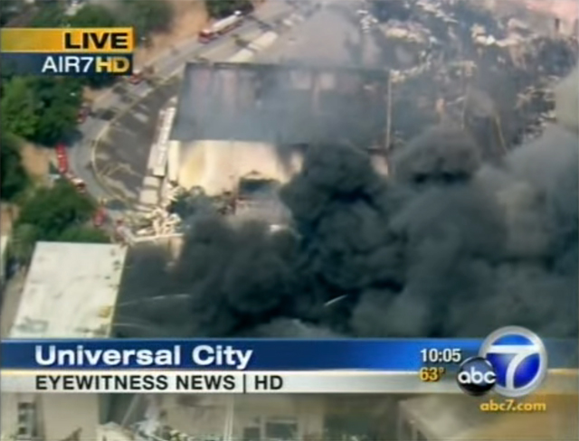 ABC 7 on the Universal Vault Fire in 2008
