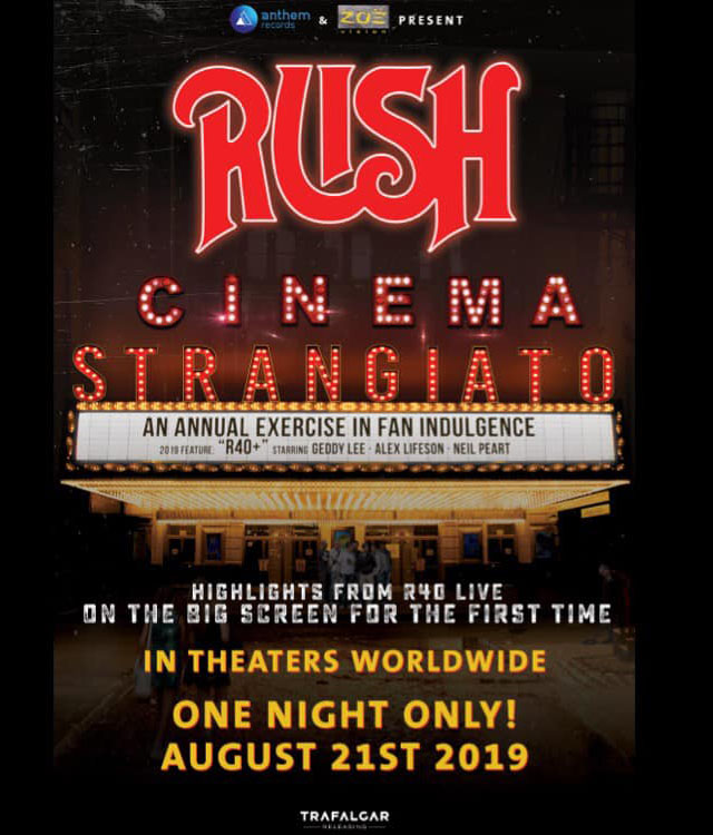 Rush: Cinema Strangiato 2019