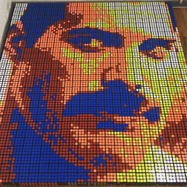 Freddie Mercury- 720 Rubik’s cubes - Giovanni Contardi