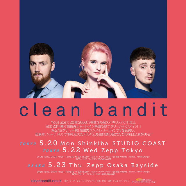 Clean Bandit Japan Tour 2019