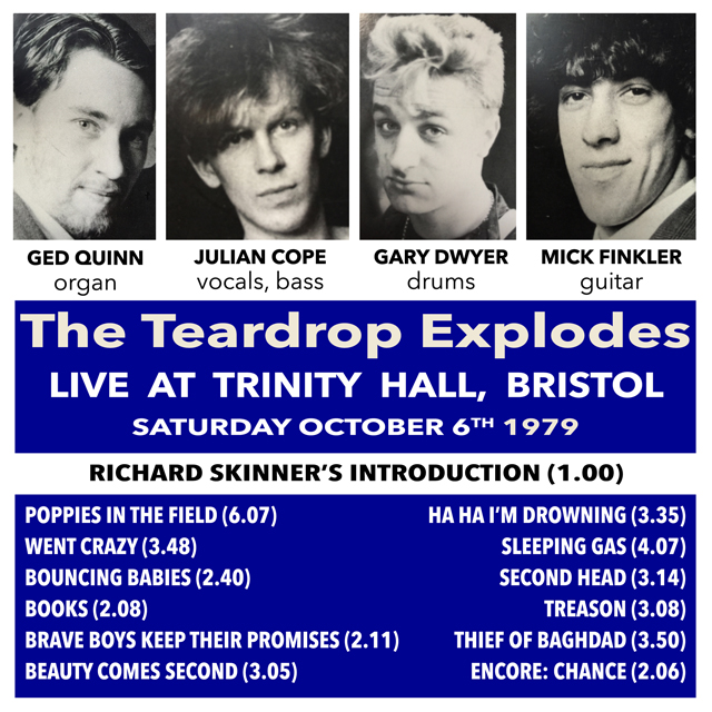 The Teardrop Explodes / Live at Trinity Hall, Bristol, 1979