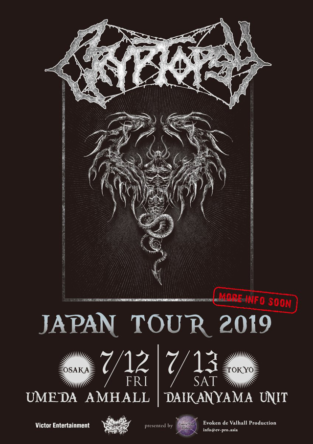 Cryptopsy Japan Tour 2019