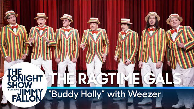 The Ragtime Gals: Buddy Holly (w/ Weezer) - The Tonight Show Starring Jimmy Fallon