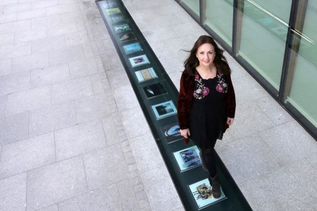 Vinyl walkway of famous albums unveiled at Windmill Lane in Dublin - Photograph: Laura Hutton/The Irish Times