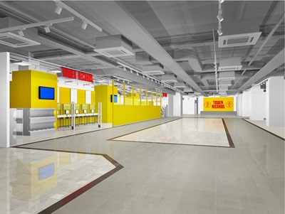 「タワーレコード水戸オーパ店」　水戸オーパ店エントランスとイベントスペース