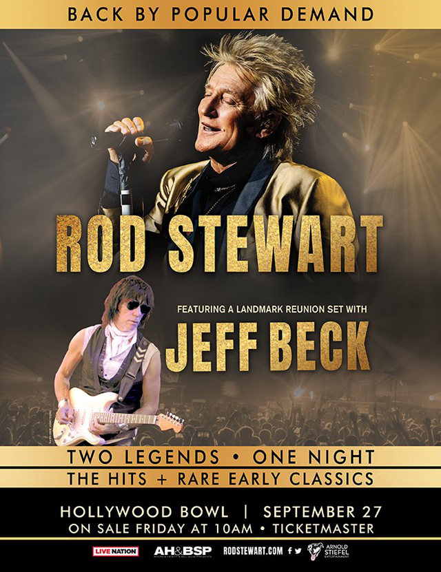 Rod Stewart, Jeff Beck to Reunite For Special Hollywood Bowl Concert