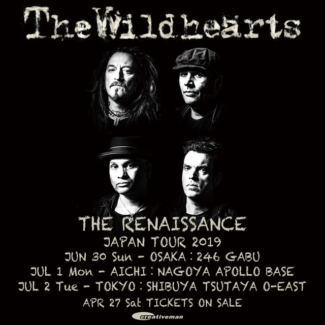 THE WiLDHEARTS THE RENAISSANCE JAPAN TOUR 2019