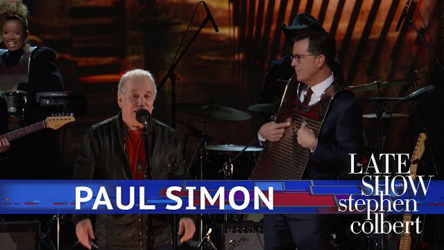 Paul Simon with Stephen Colbert and Jon Batiste & Stay Human.