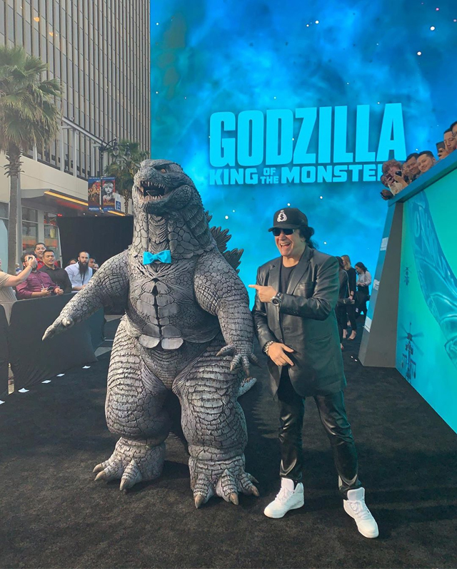 Gene Simmons and Godzilla