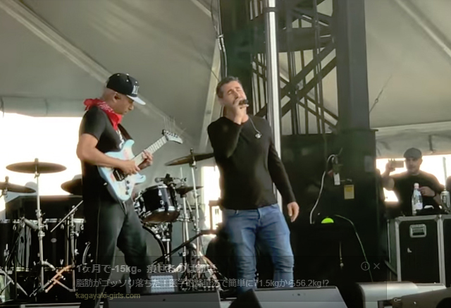 Tom Morello with Serj Tankian