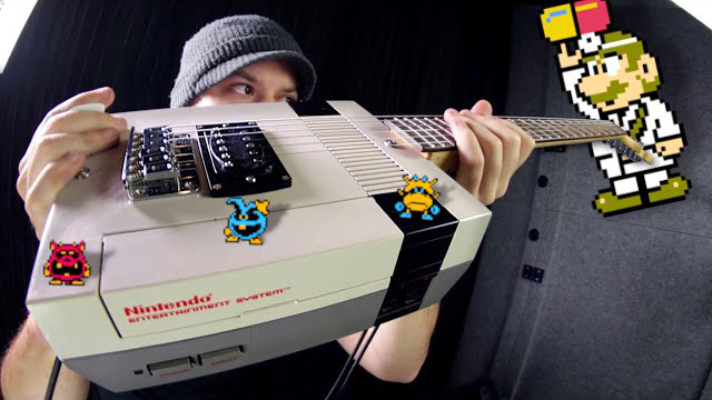 Rob Scallon / Dr. Mario on a NINTENDO guitar!