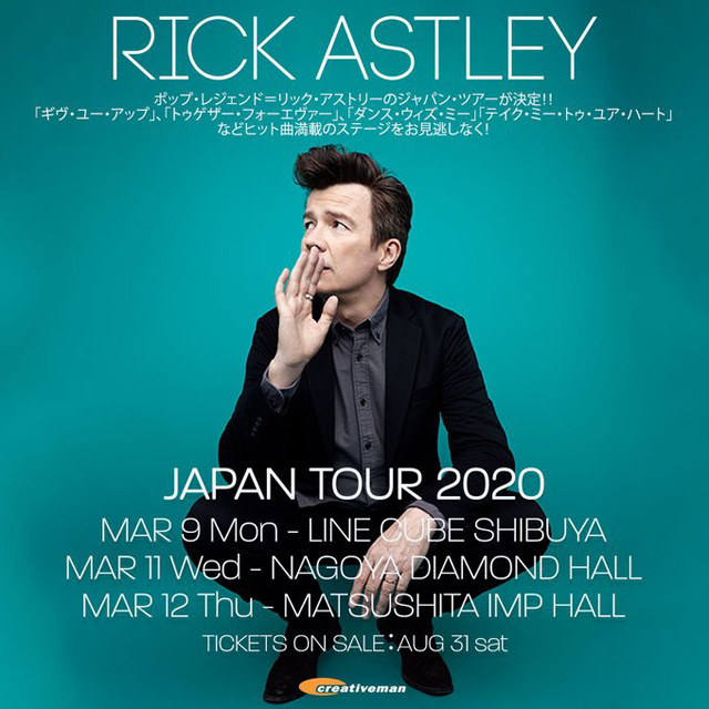 Rick Astley Japan Tour 2020