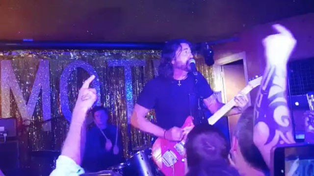 Dave Grohl & Rick Astley secret gig in London