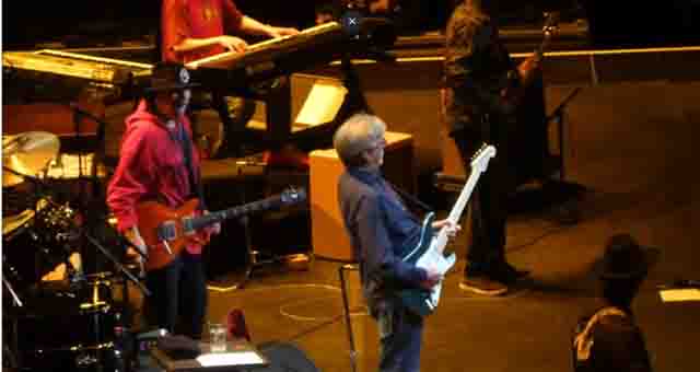 Eric Clapton with Carlos Santana