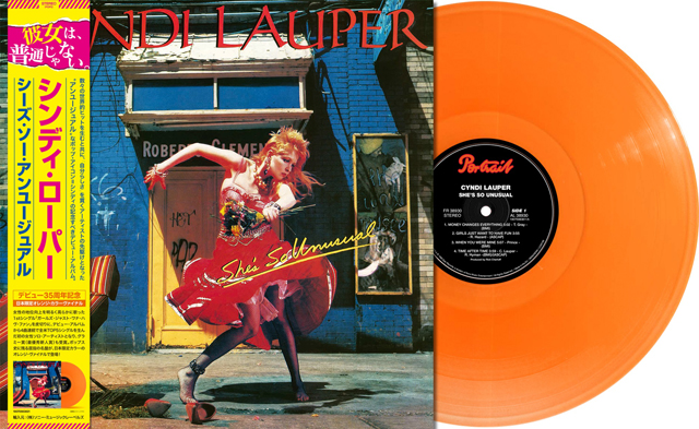 Cyndi Lauper / She's So Unusual (Orange Vinyl for Japan)