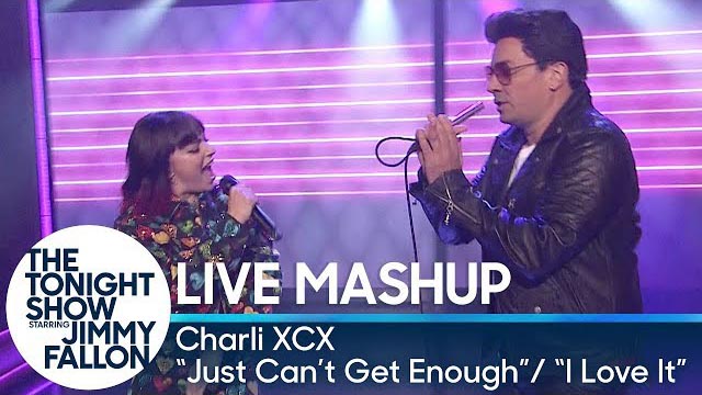 Jimmy Fallon and Charli XCX sing a mashup of Depeche Mode's 